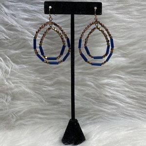 🌹Chico’s Double Layered Beaded Teardrop Earrings